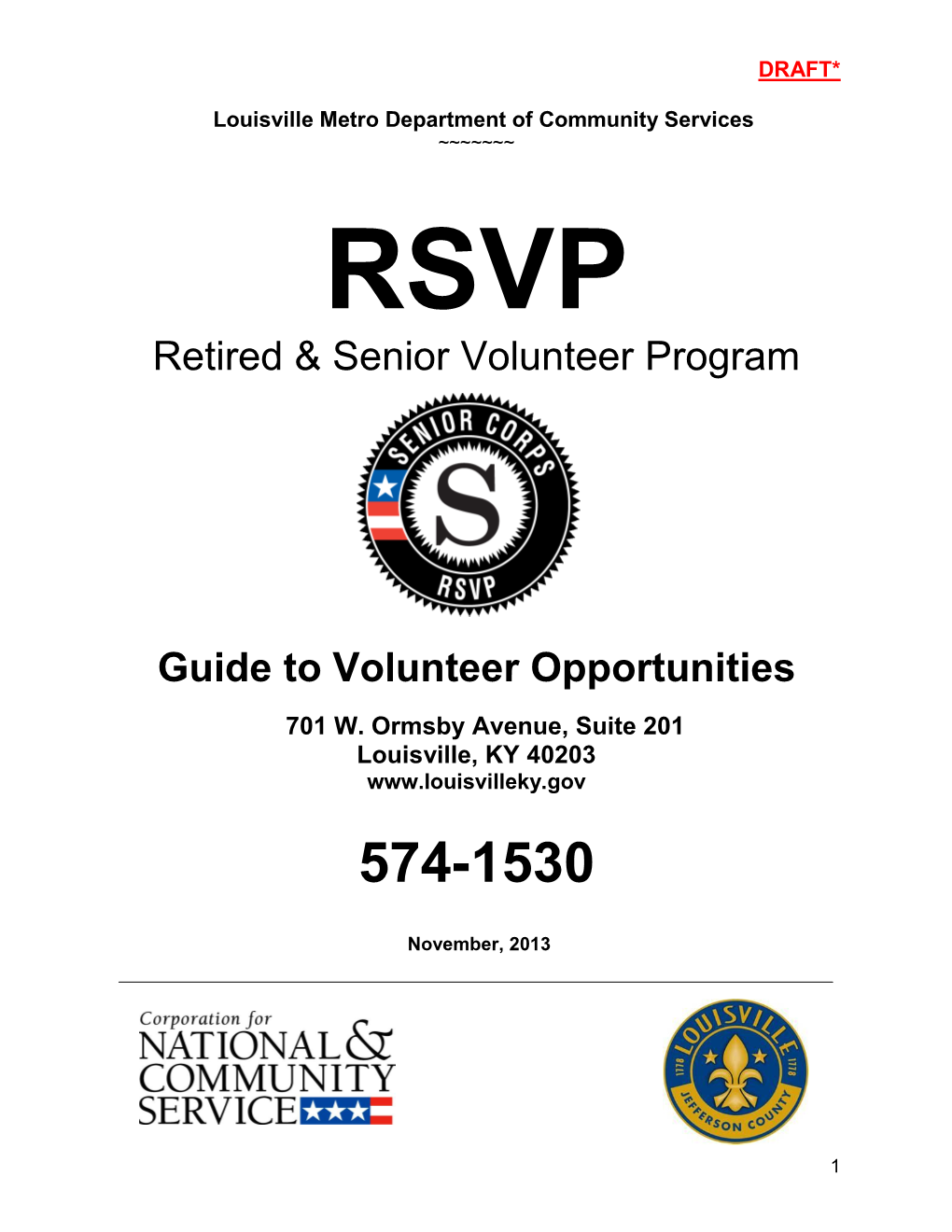 Volunteer Catalog