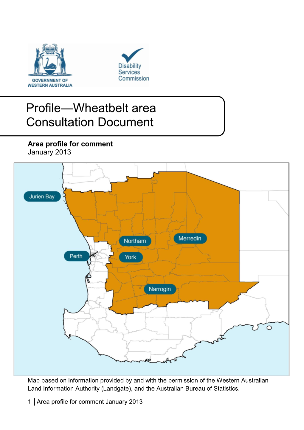 Wheatbelt Area Profile Consultation Document