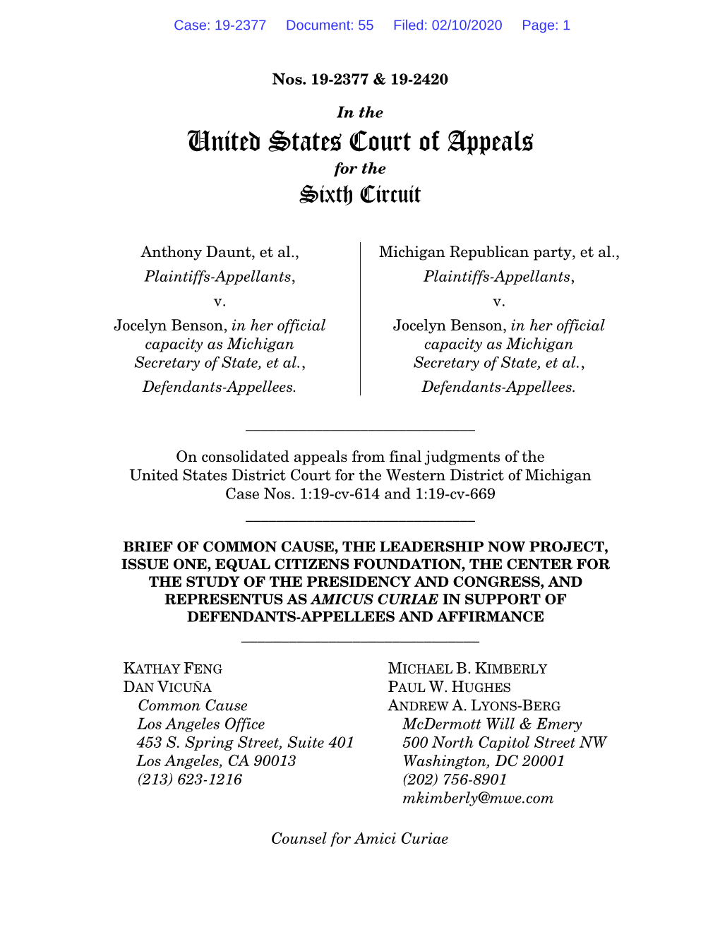 United States Court of Appeals for the Sixth Circuit