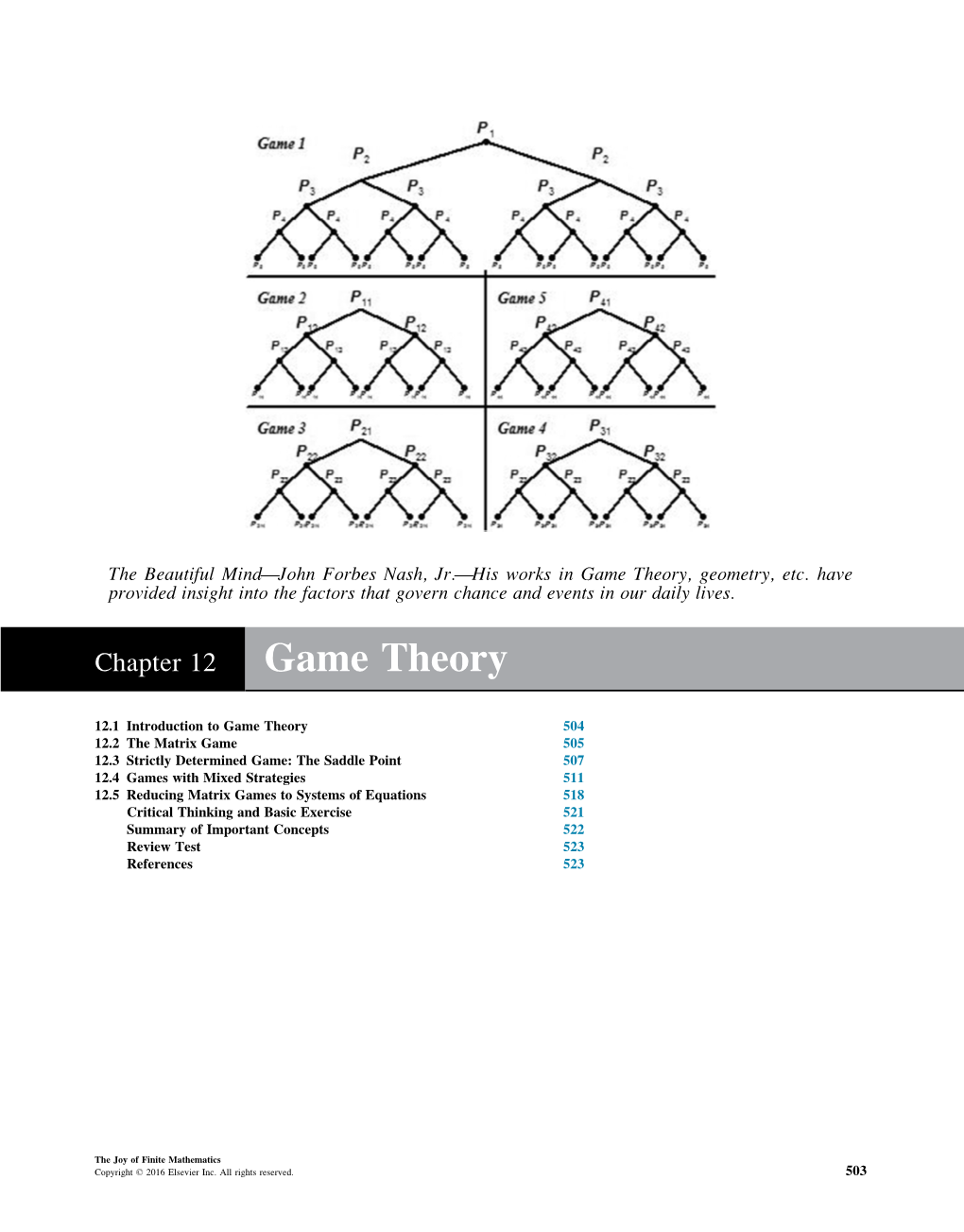 Game Theory, Geometry, Etc