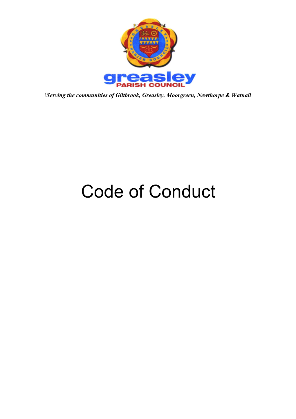 Code of Conduct of Broxtowe Borough Council