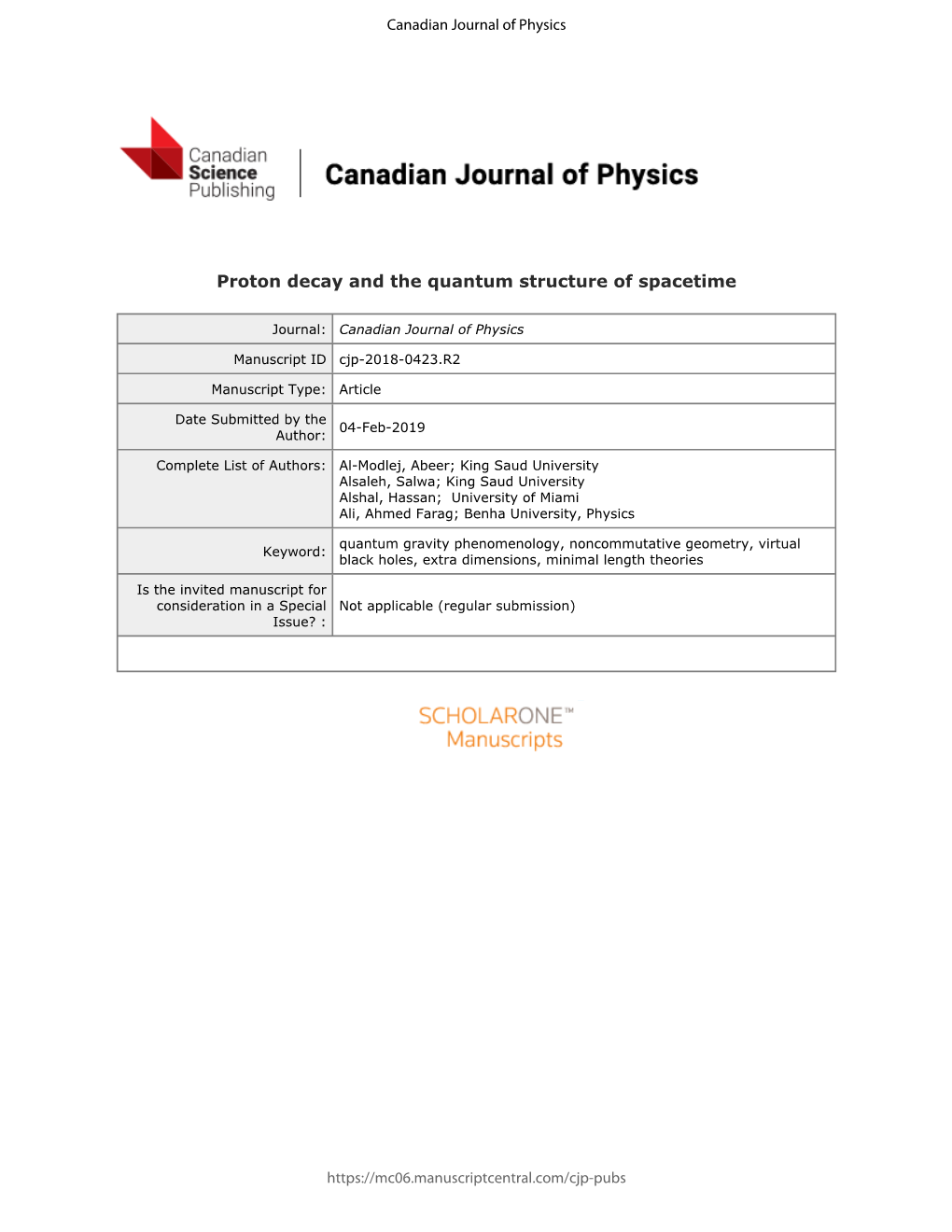 Proton Decay and the Quantum Structure of Spacetime