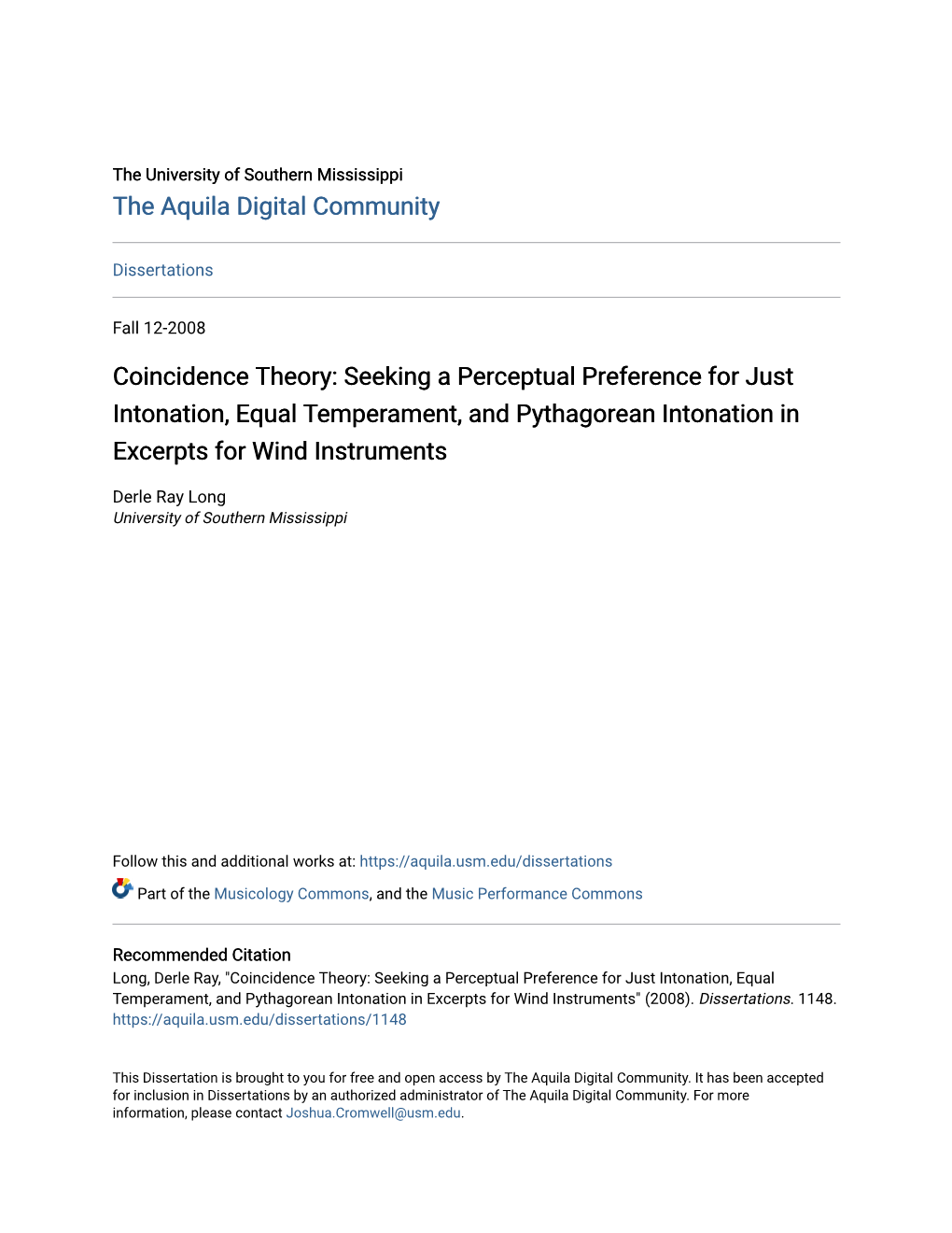 Seeking a Perceptual Preference for Just Intonation, Equal Temperament, and Pythagorean Intonation in Excerpts for Wind Instruments