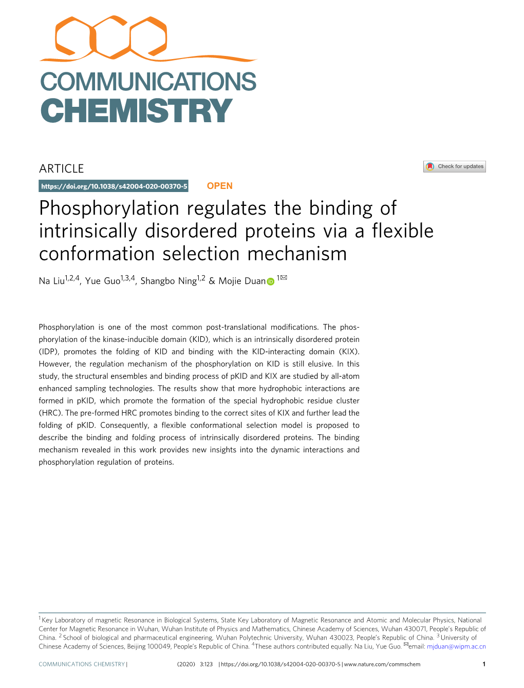 Phosphorylation Regulates the Binding of Intrinsically Disordered Proteins