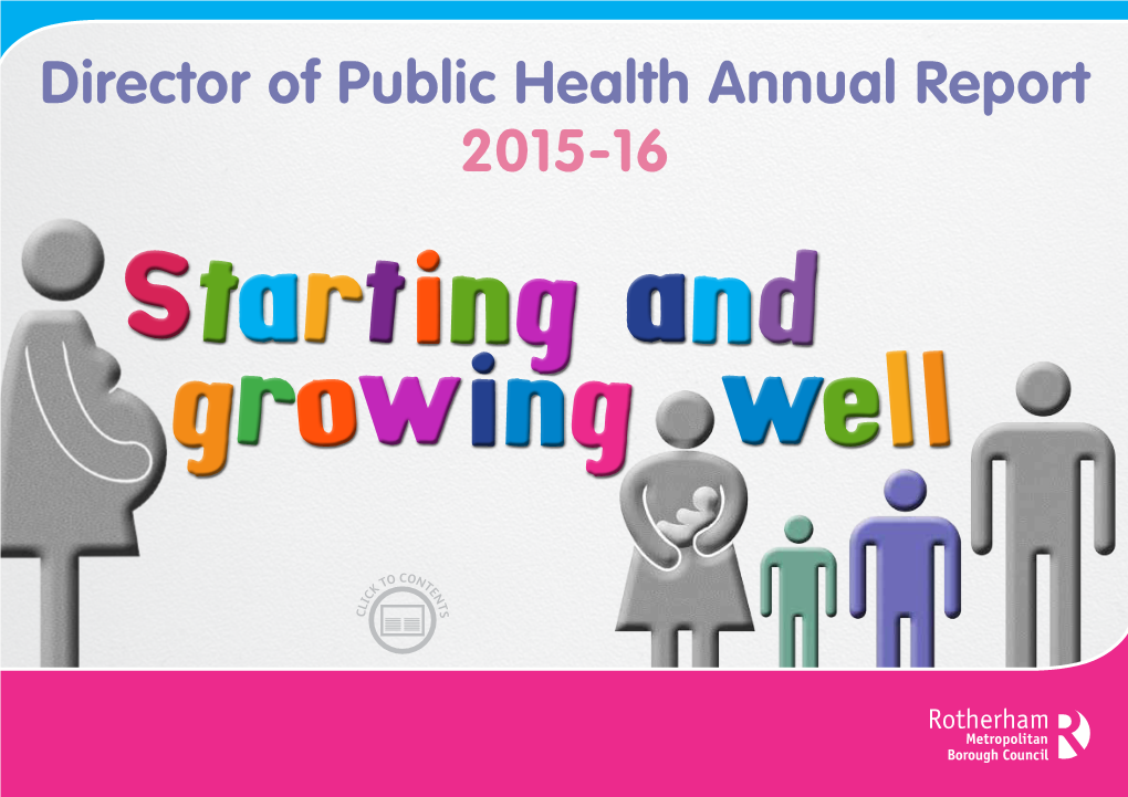 Director of Public Health Annual Report 2015-16 Starting and Growing Well