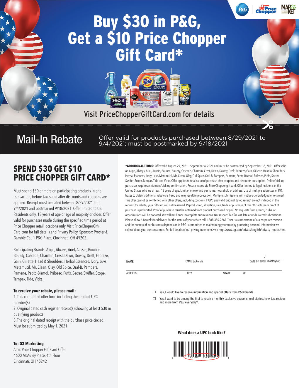 Spend $30 Get $10 Price Chopper Gift Card