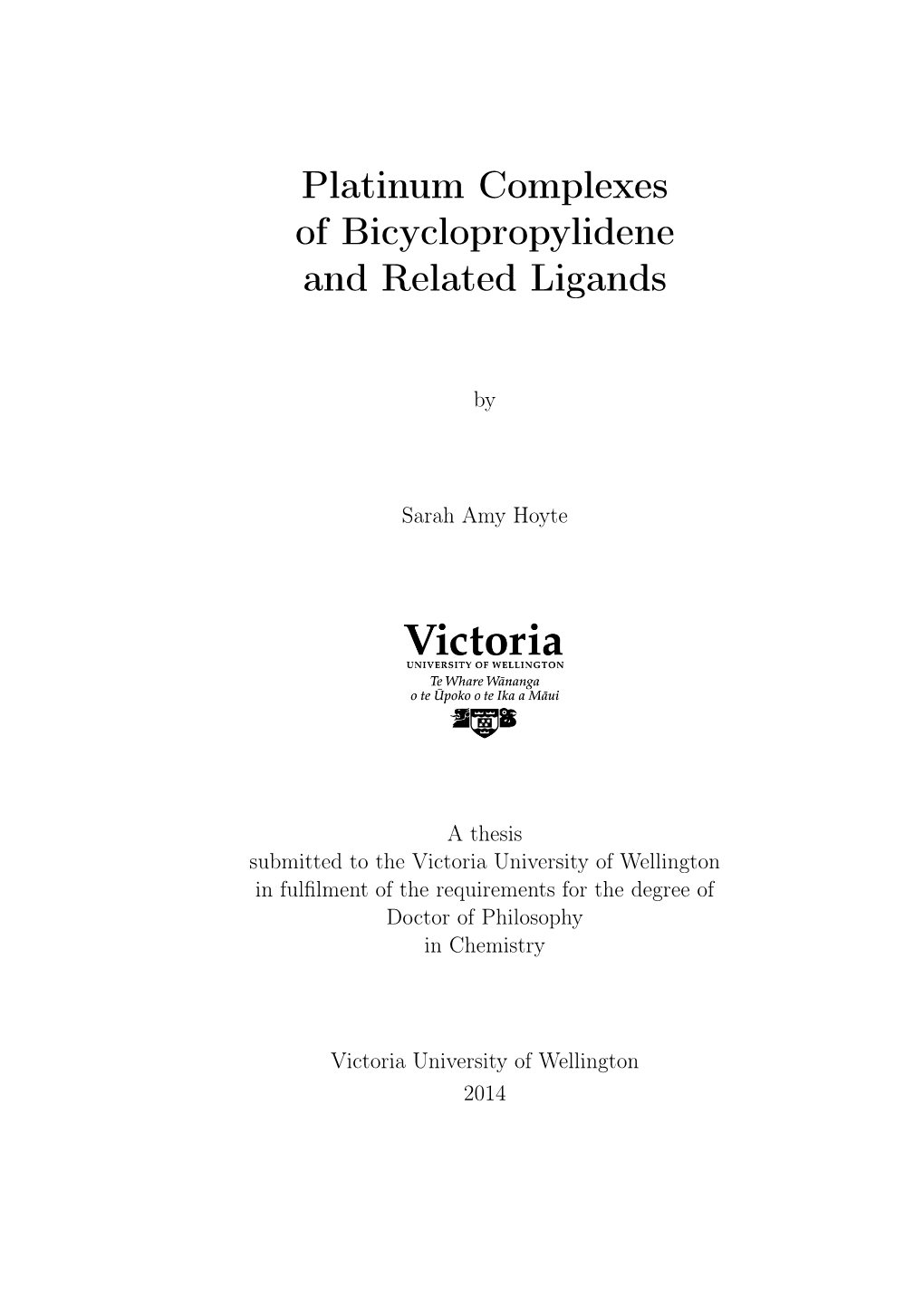 Platinum Complexes of Bicyclopropylidene and Related Ligands