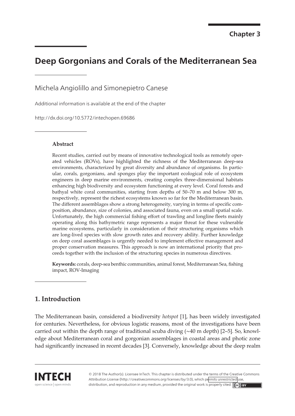 Deep Gorgonians and Corals of the Mediterranean Sea