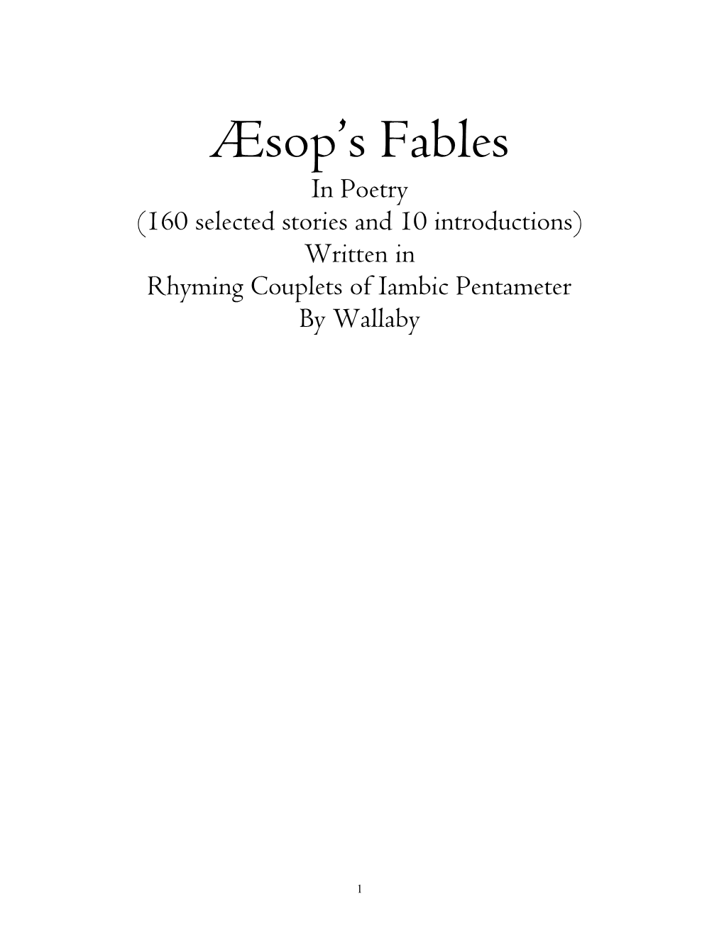 Æsop's Fables