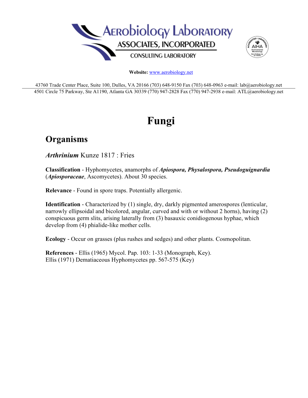 Fungal Glossary