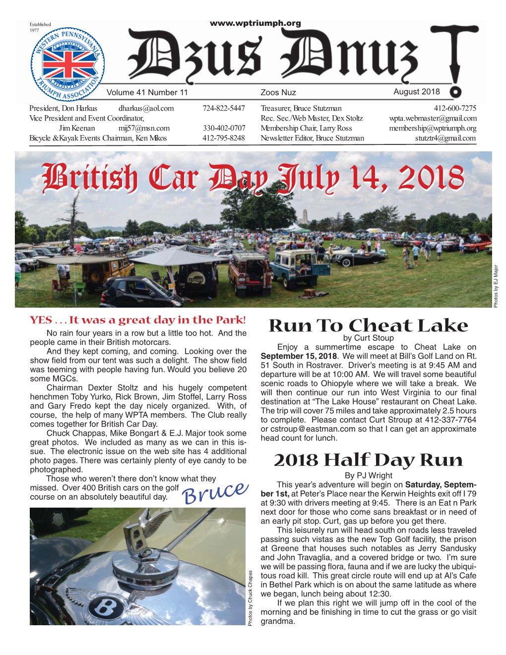 British Car Day July 14, 2018 Photos by EJ Major Photos by YES