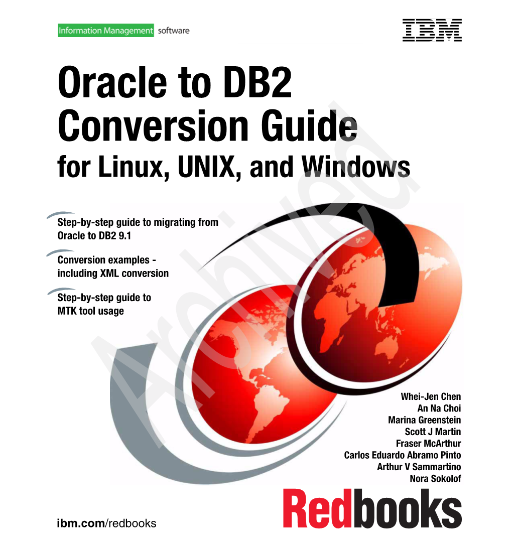 Oracle to DB2 Conversion Guide for Linux, UNIX, and Windows