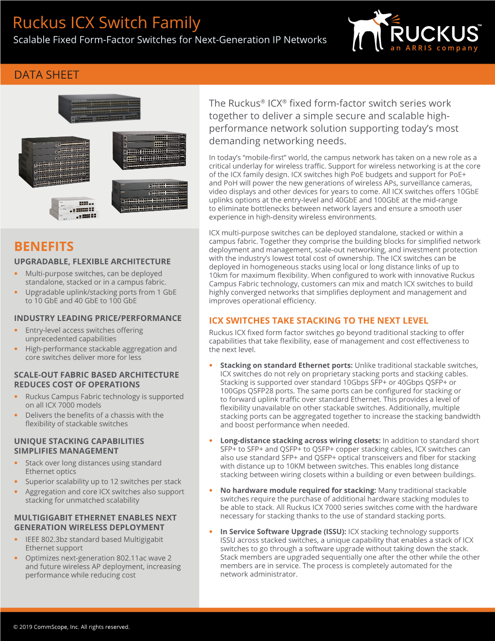 Ruckus ICX Switch Family Brochure