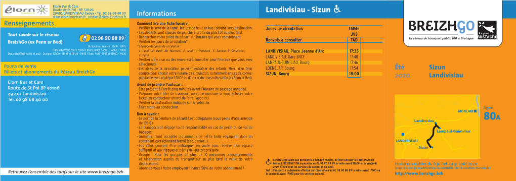 LANDIVISIAU Cedex - Tél