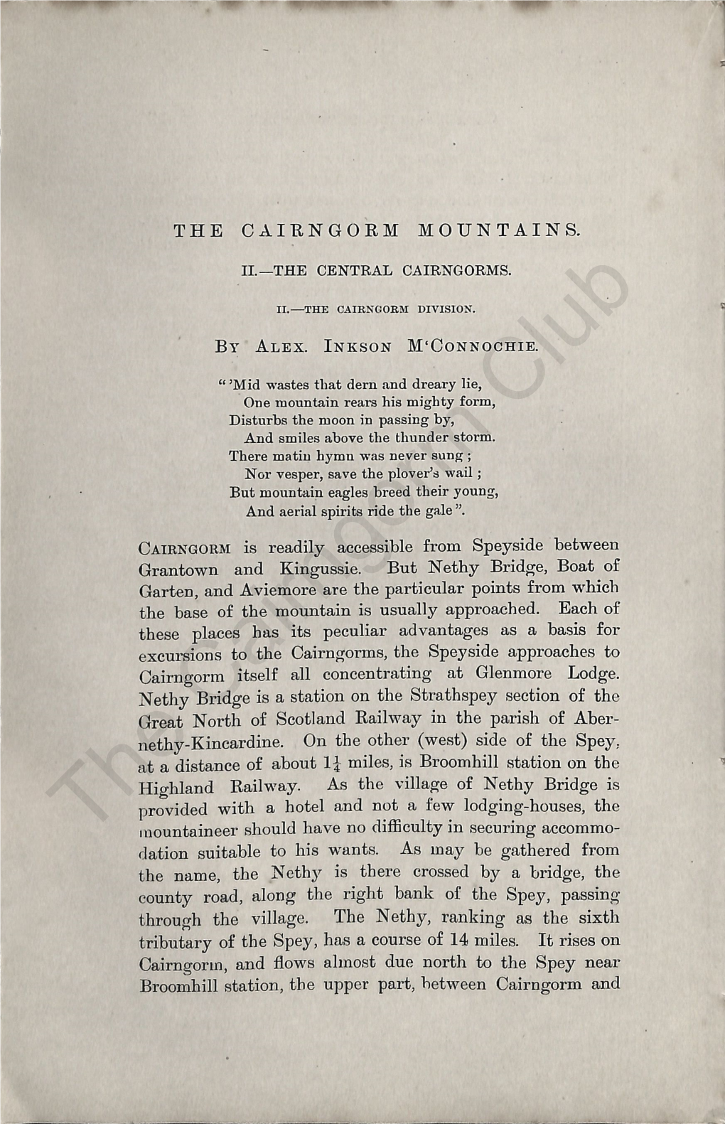 The Cairngorm Club Journal 006, 1896