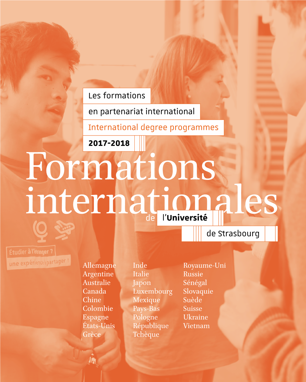 Les Formations En Partenariat International International Degree Programmes 2017-2018 Formations Internationalesde L'université De Strasbourg
