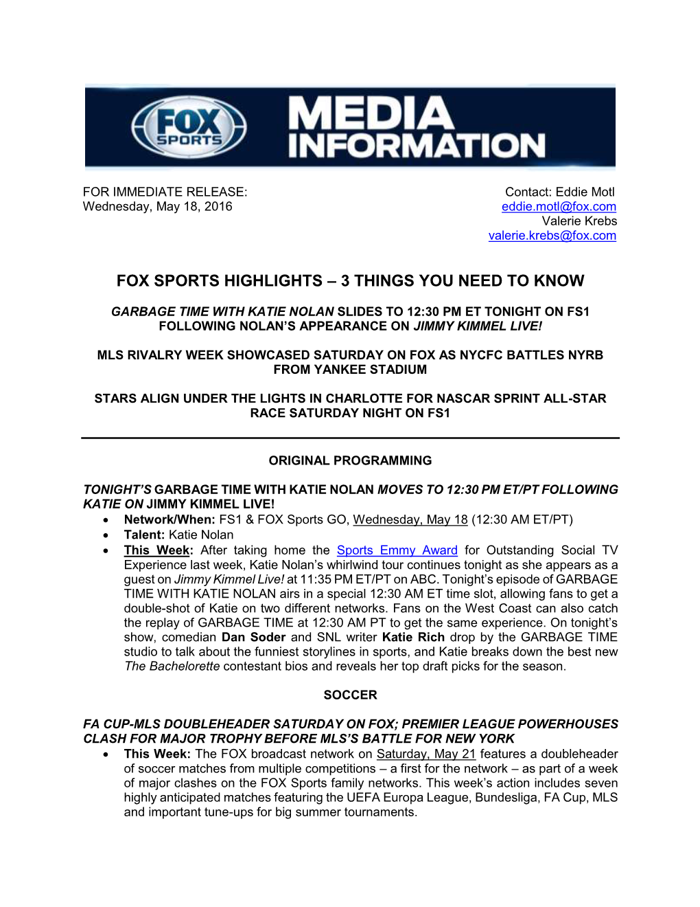 Fox Sports Highlights – 3 Things You Need to Know