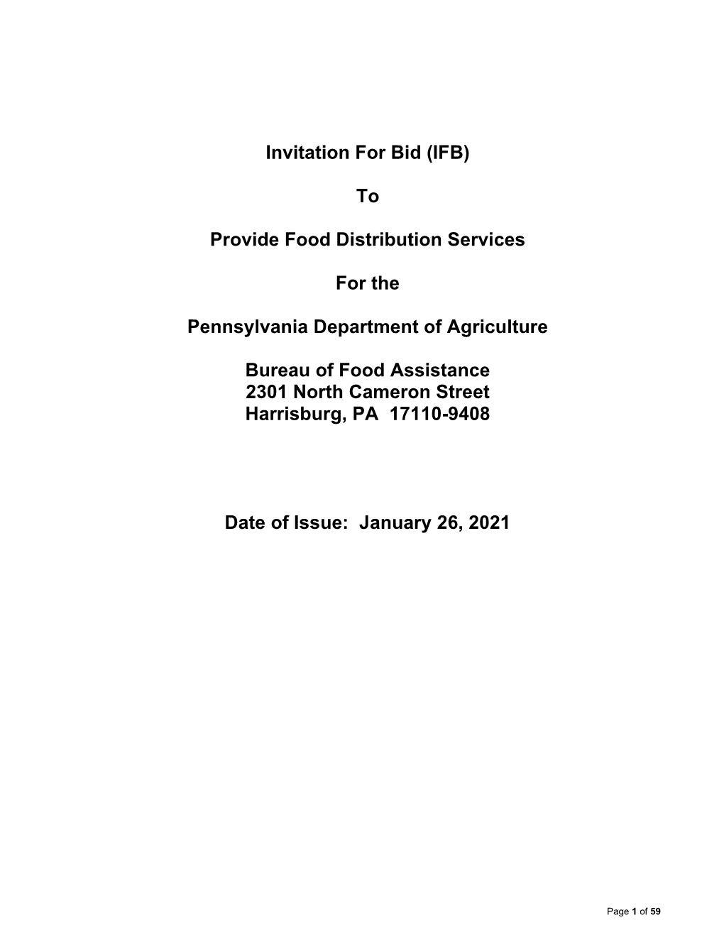 Final IFB for Warehouses 1.26.2021.Pdf