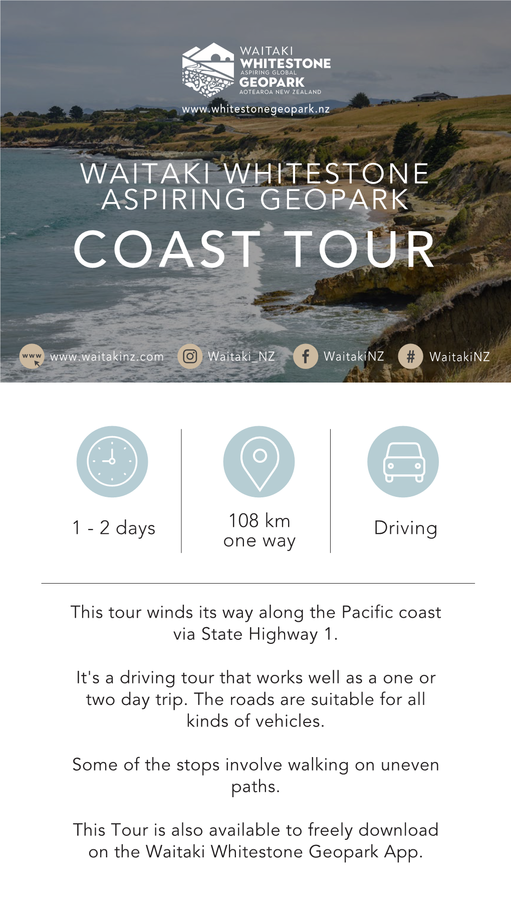 Waitaki Whitestone Aspiring Geopark Coast Tour