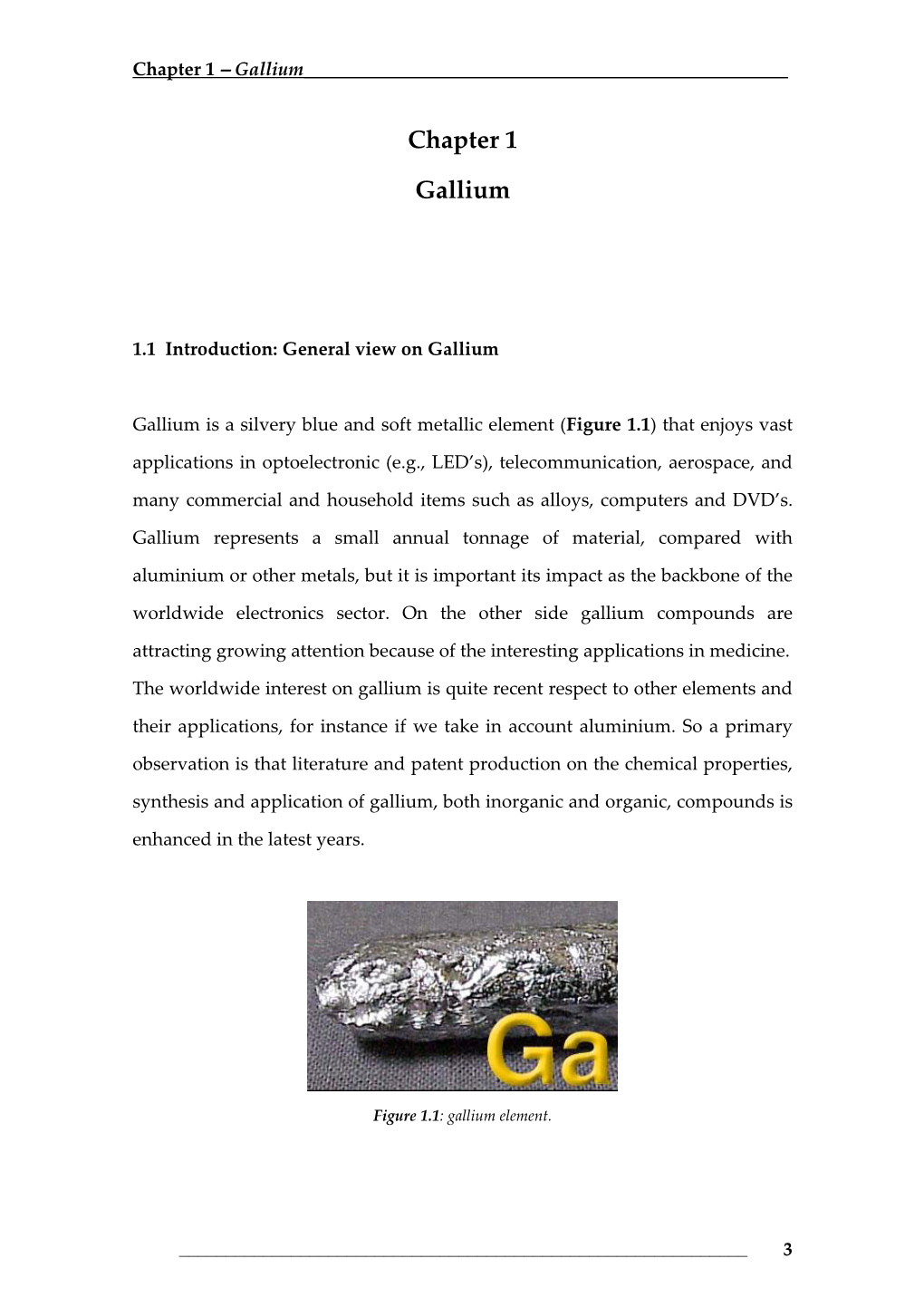 Chapter 1 Gallium