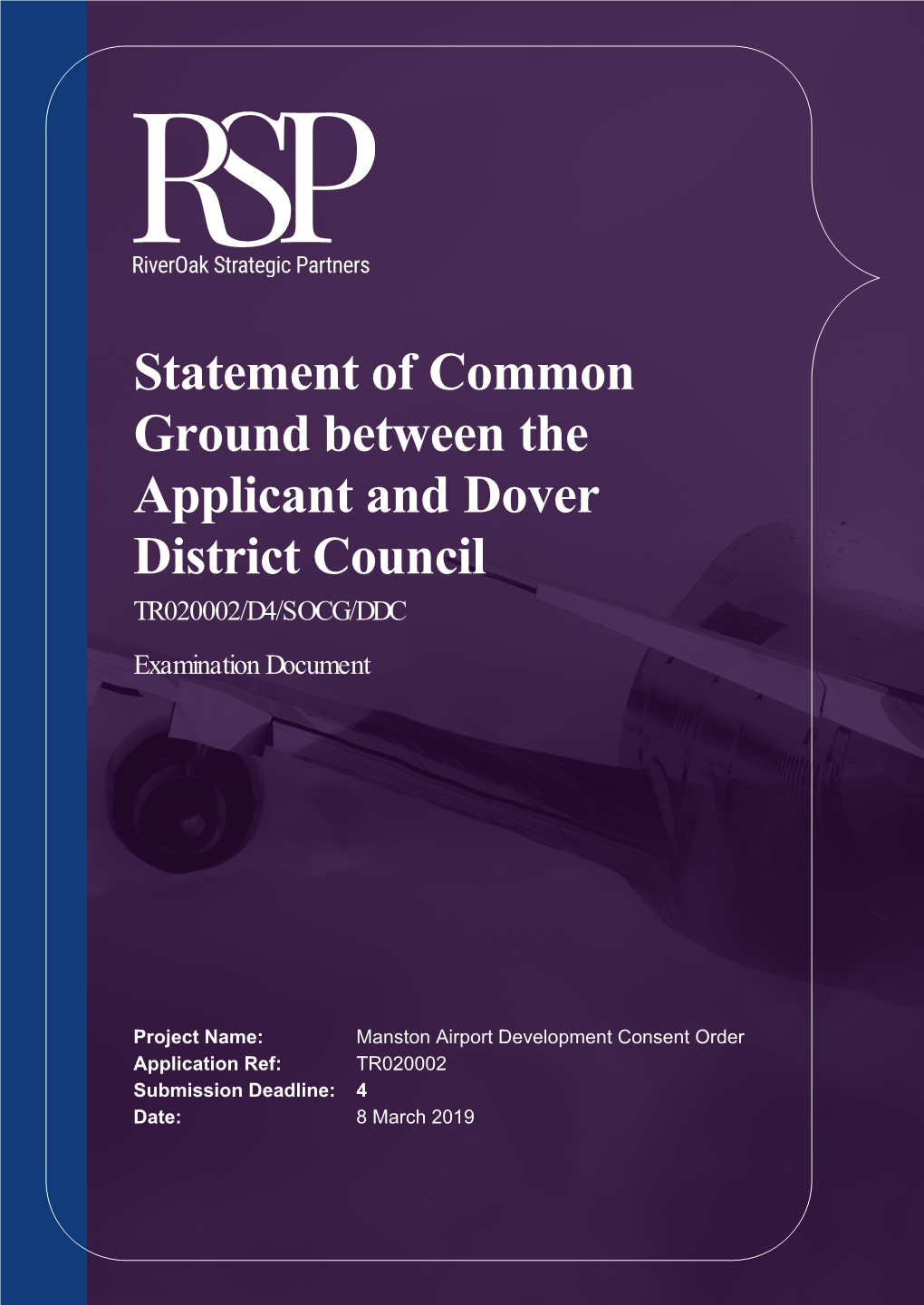 Statement of Common Ground Between the Applicant and Dover District Council TR020002/D4/SOCG/DDC Examination Document