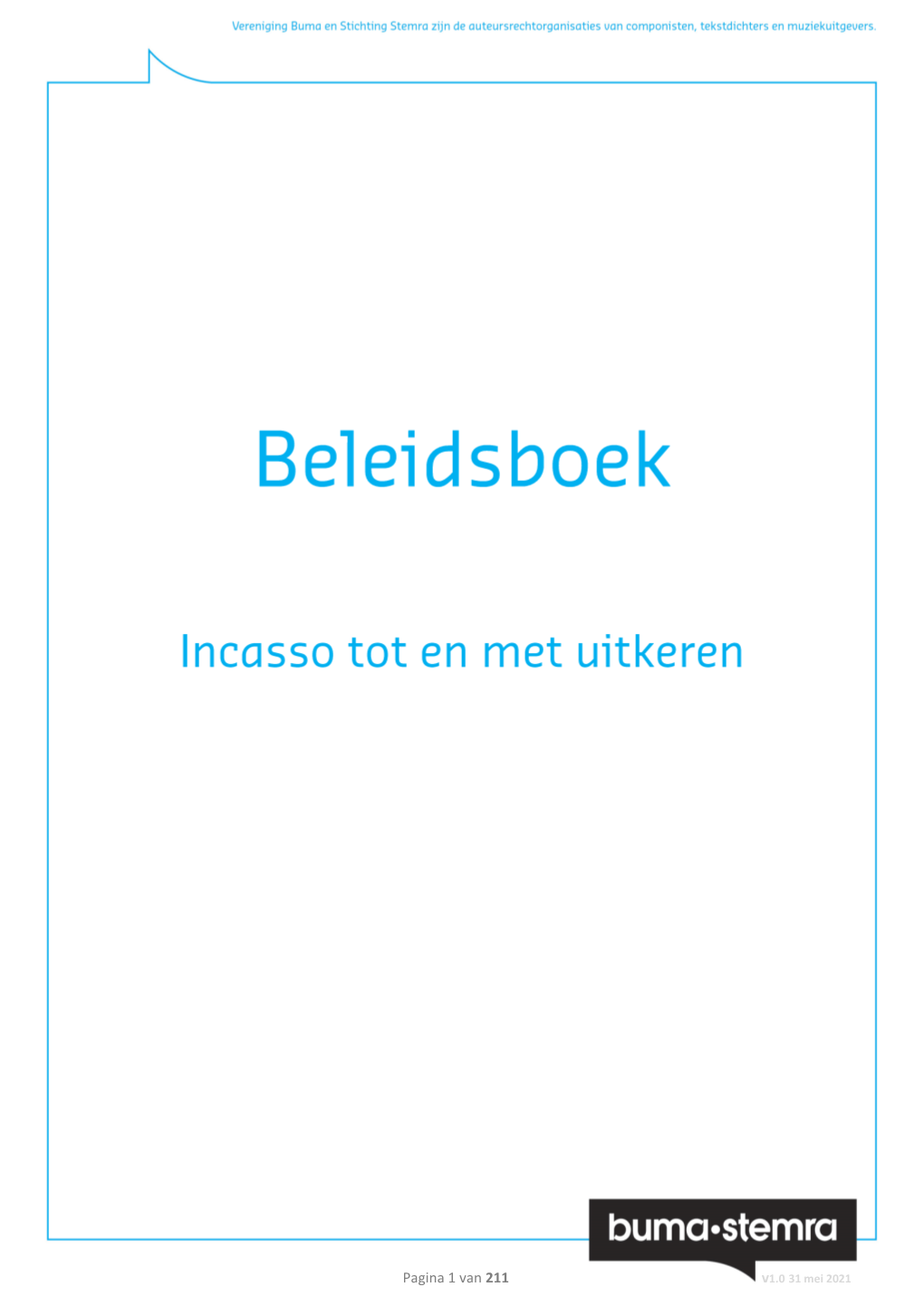 Beleidsboek Incasso Tot En Met Uitkeren