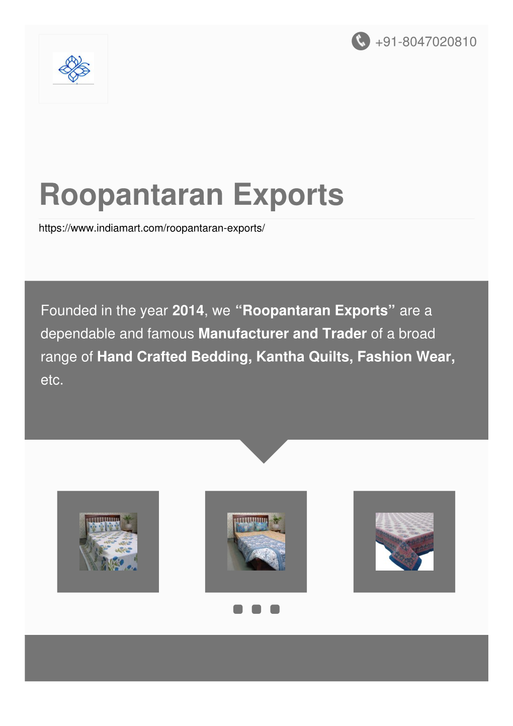 Roopantaran Exports