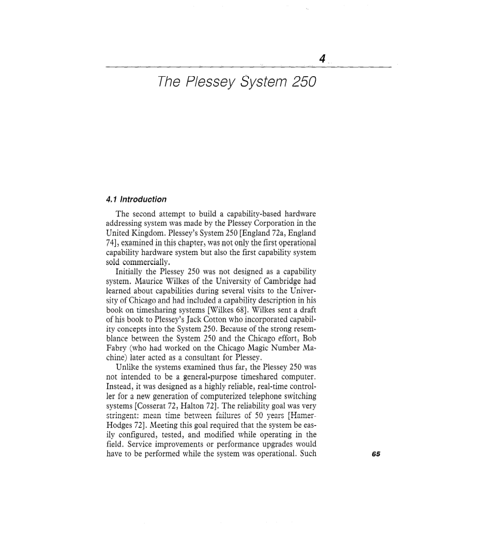 The Plessey System 250