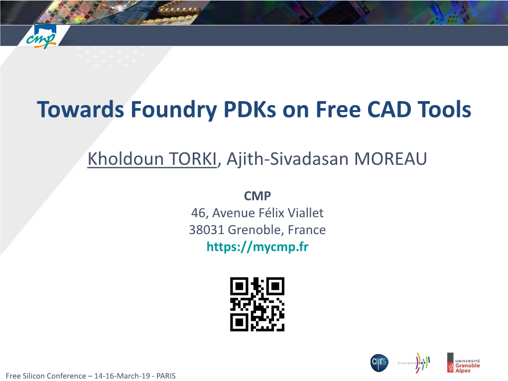 Towards Foundry Pdks on Free CAD Tools