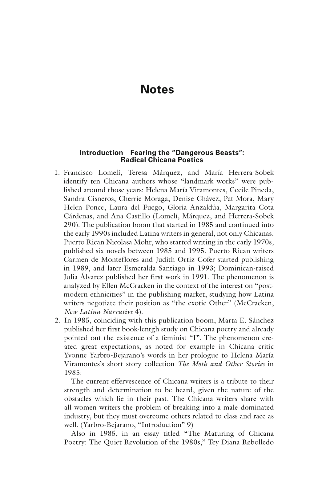 Radical Chicana Poetics 1 . Francisco Lomel Í , Teresa M Á Rquez, and Mar Í