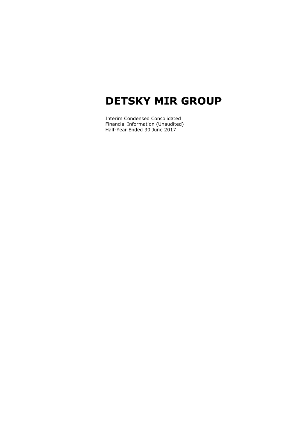 Detsky Mir Group