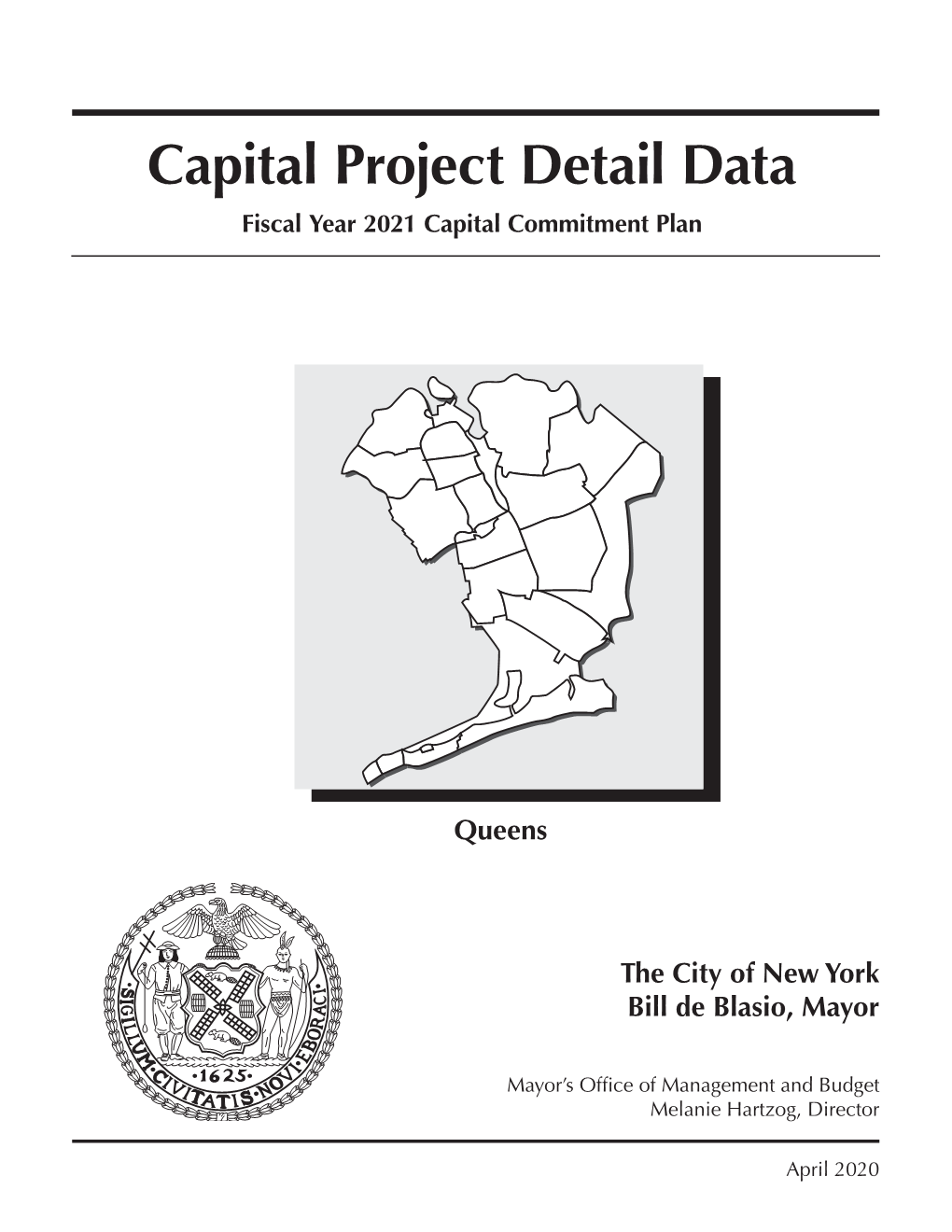 FY 2021 Executive Budget Capital Project Detail