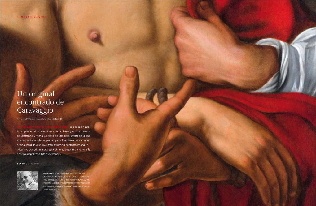 Un Original Encontrado De Caravaggio