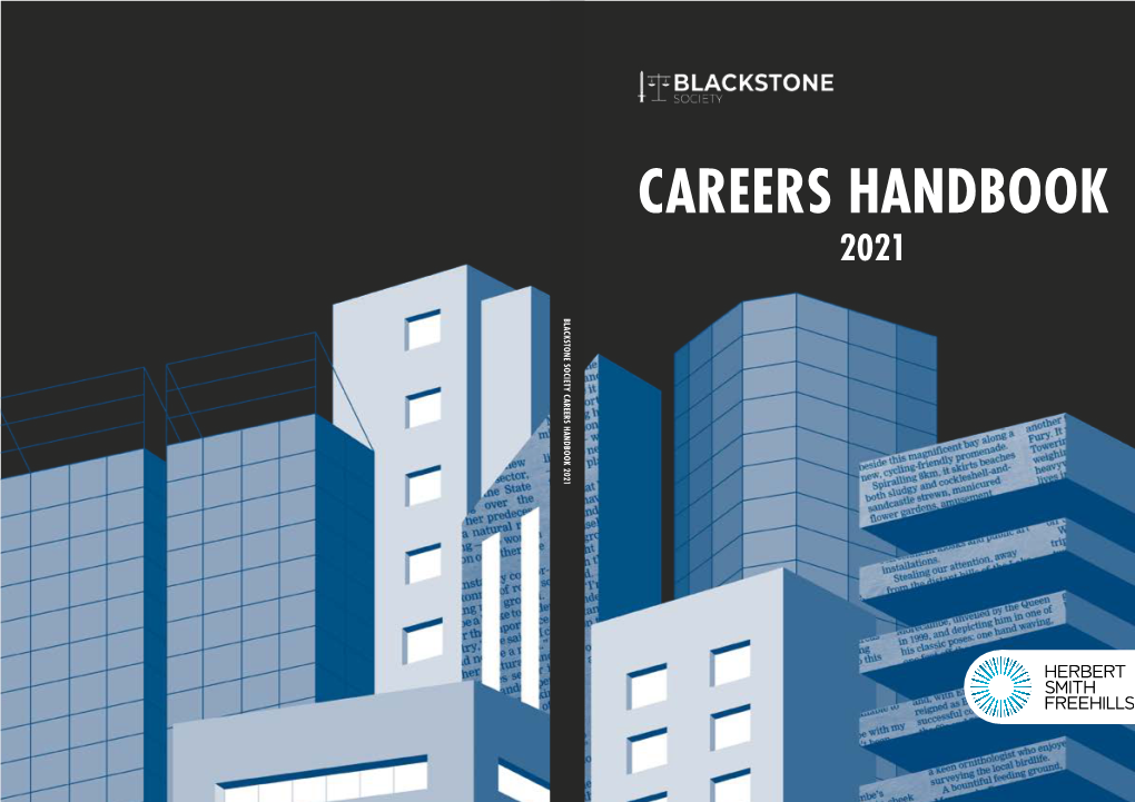 Blackstone Society Careers Handbook 2021 Careers Society Blackstone