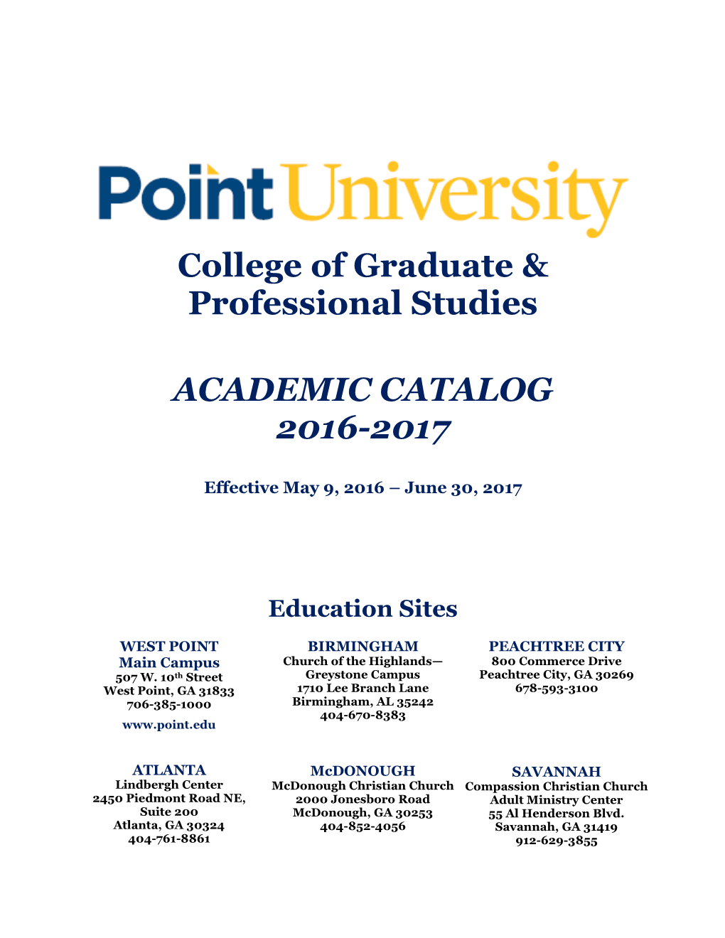 2016-17 Catalog