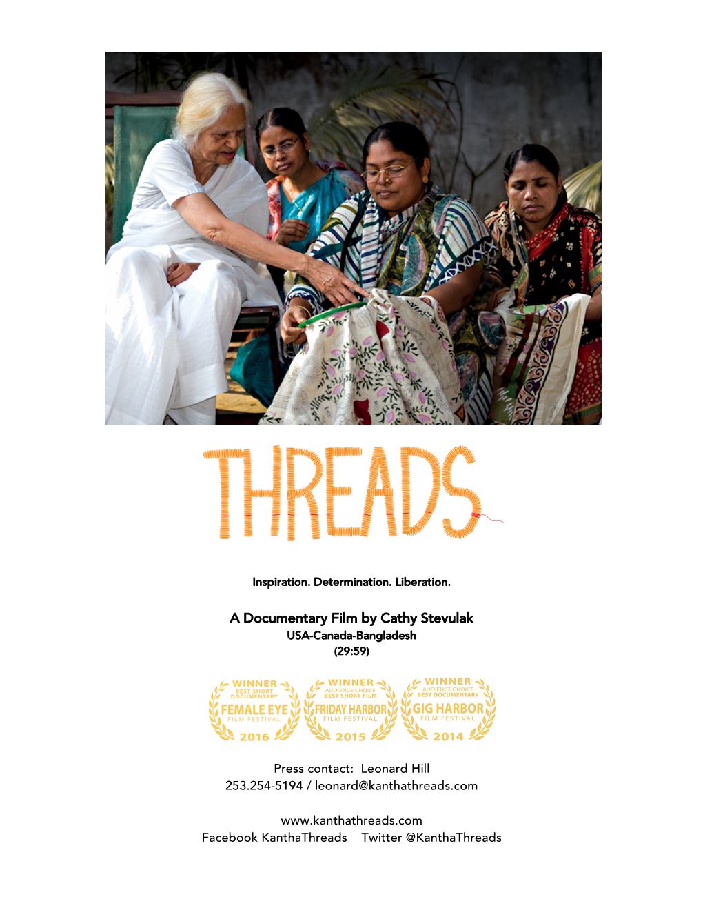 A Documentary Film by Cathy Stevulak USA-Canada-Bangladesh (29:59)
