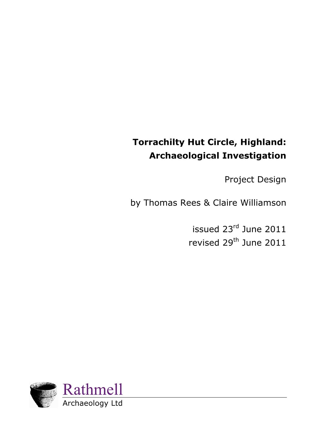 Torrachilty Hut Circle, Highland: Archaeological Investigation