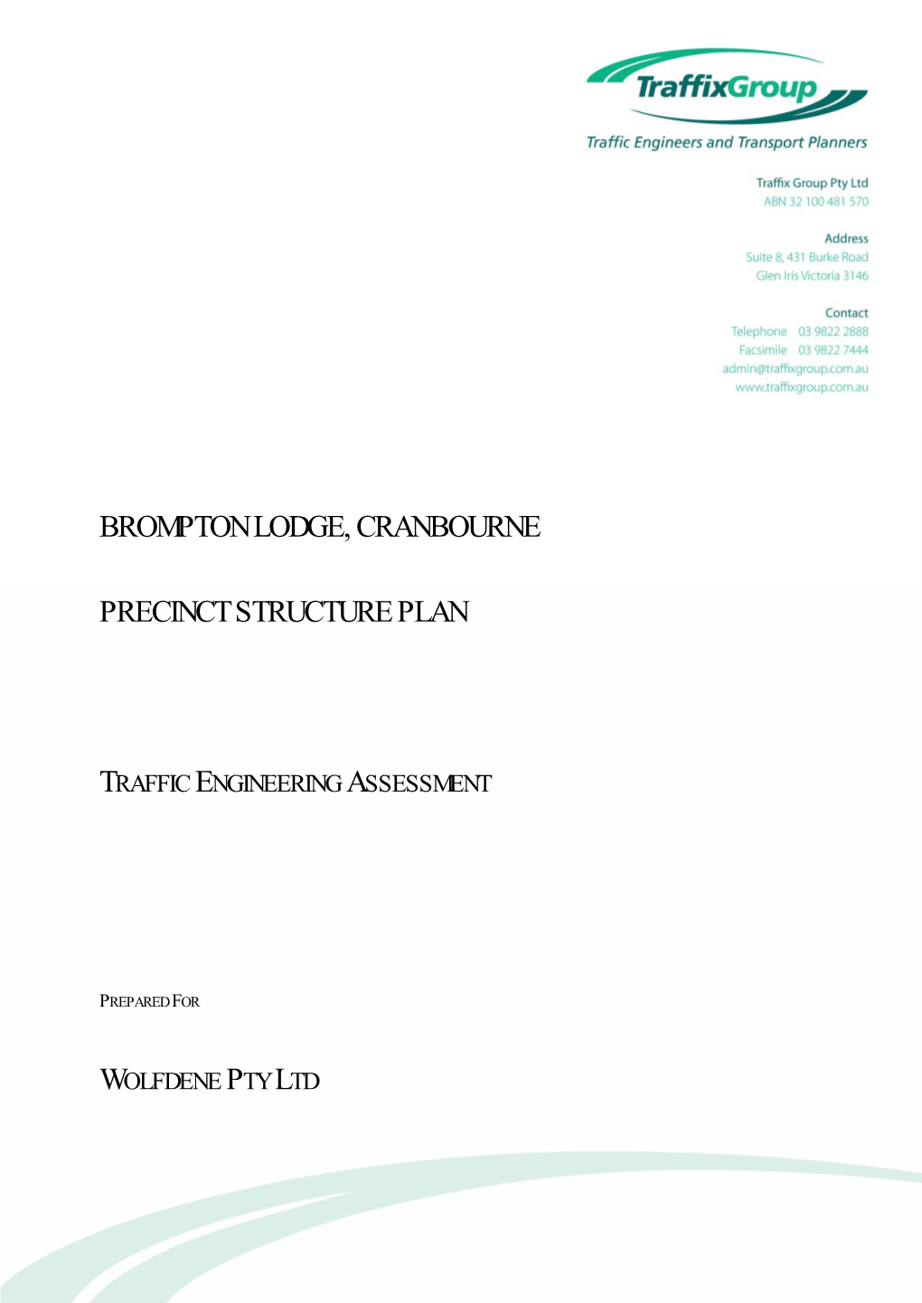 Brompton Lodge, Cranbourne Precinct Structure Plan