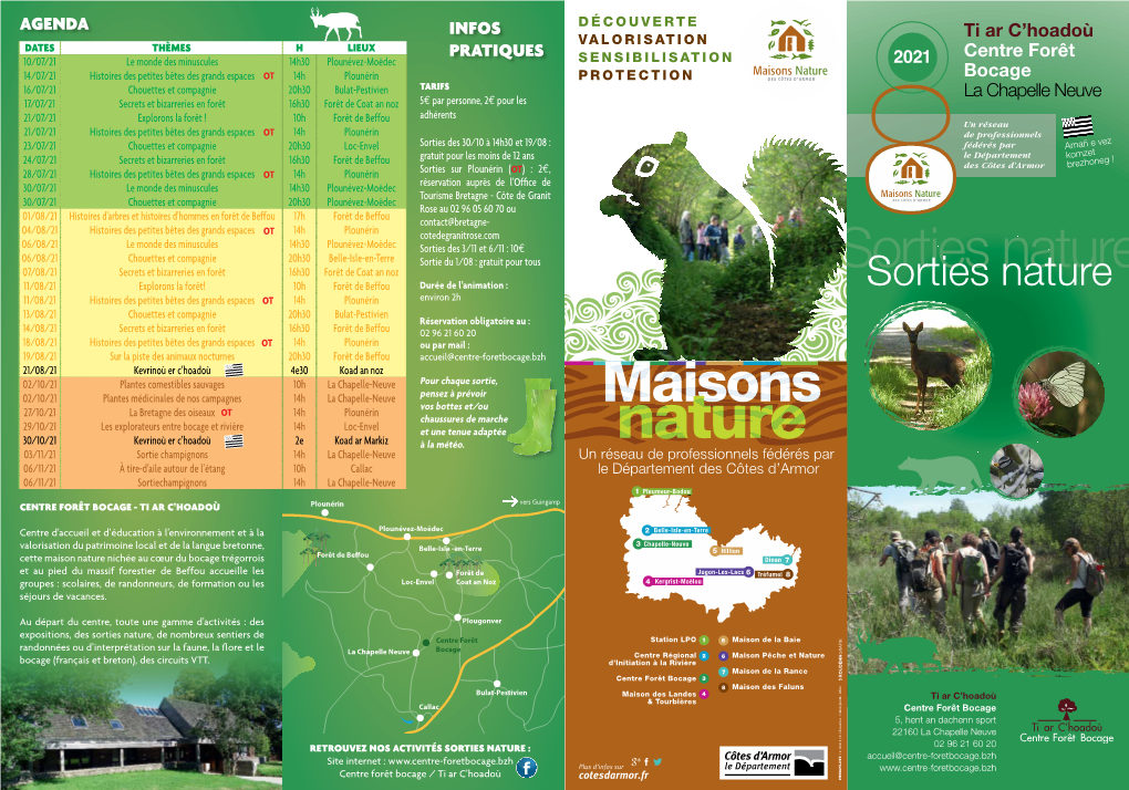 SORTIES NATURE 2021- Centre Foret Bocage.Pdf