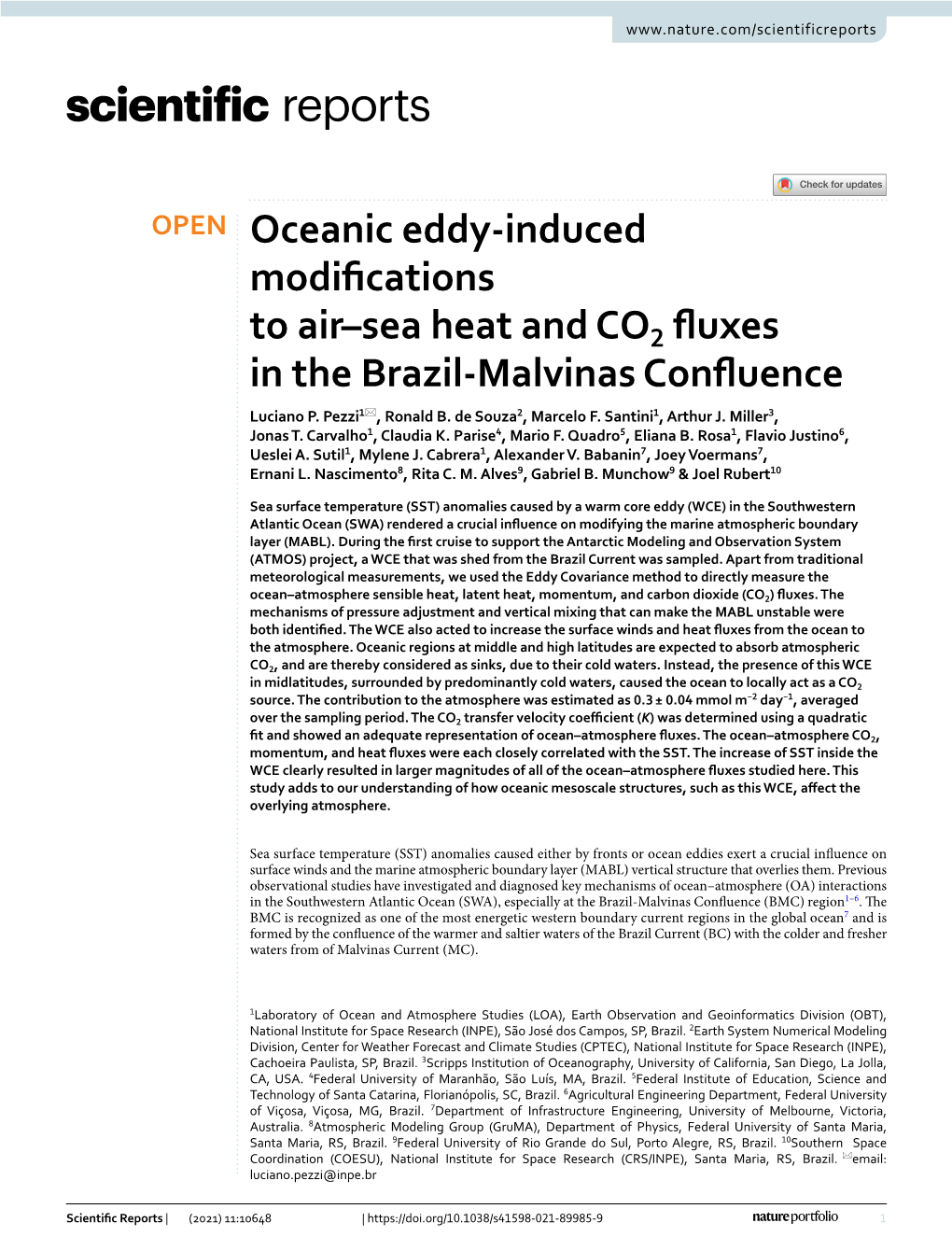 Oceanic Eddy-Induced Modifications to Air–Sea Heat and CO2 Fluxes In