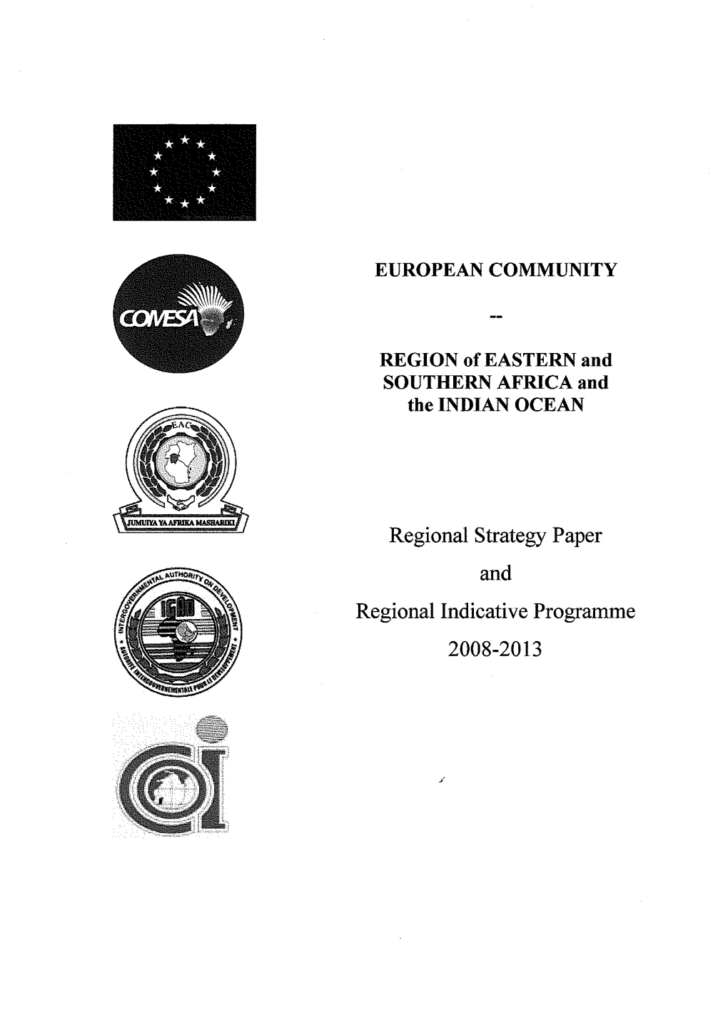 Regional Strategy Paper and Regional Indicative Programme