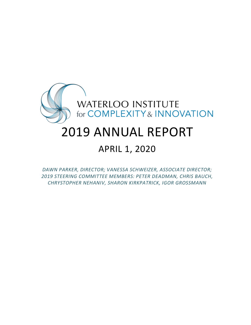 2019 Annual Report April 1, 2020