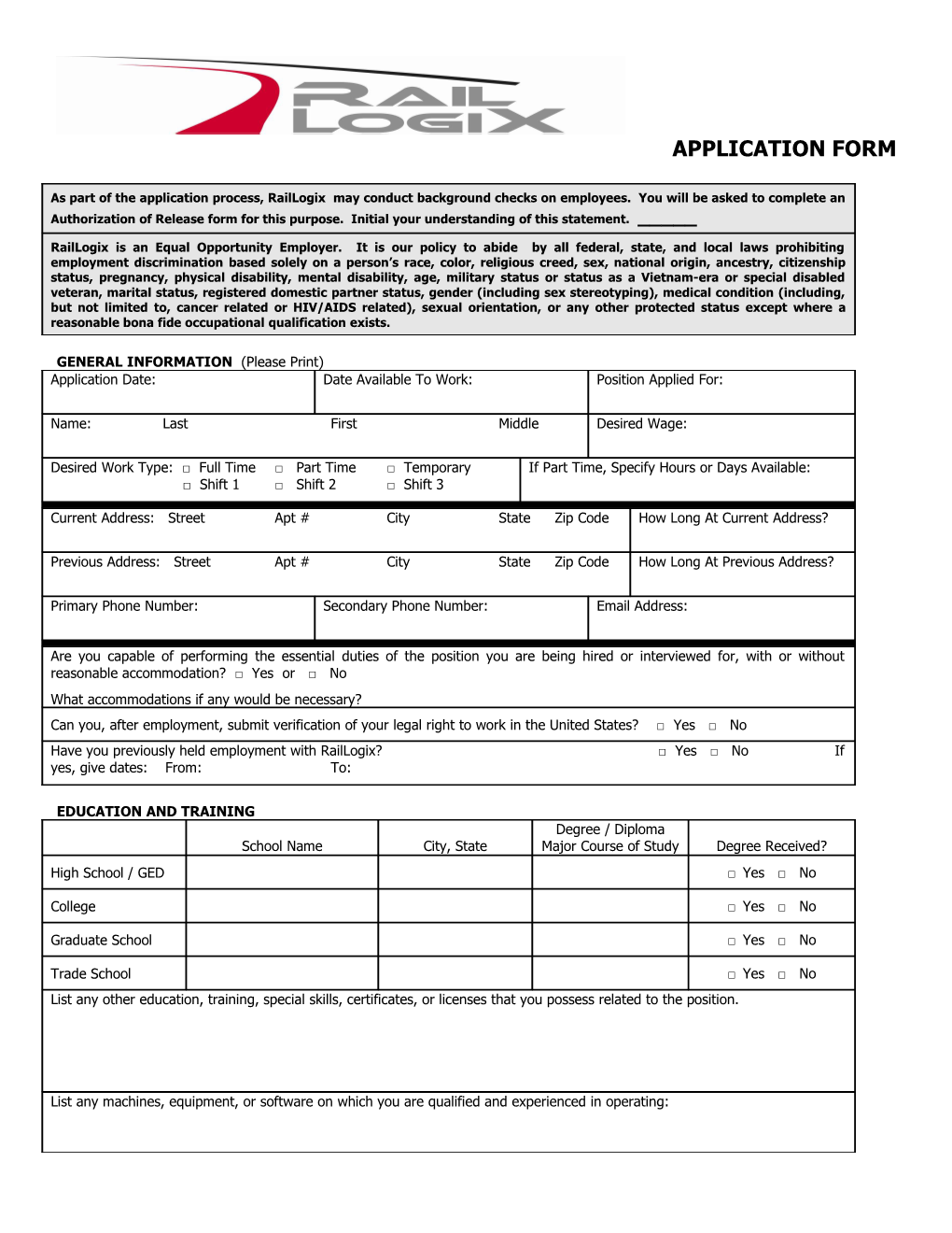 Application Form s24