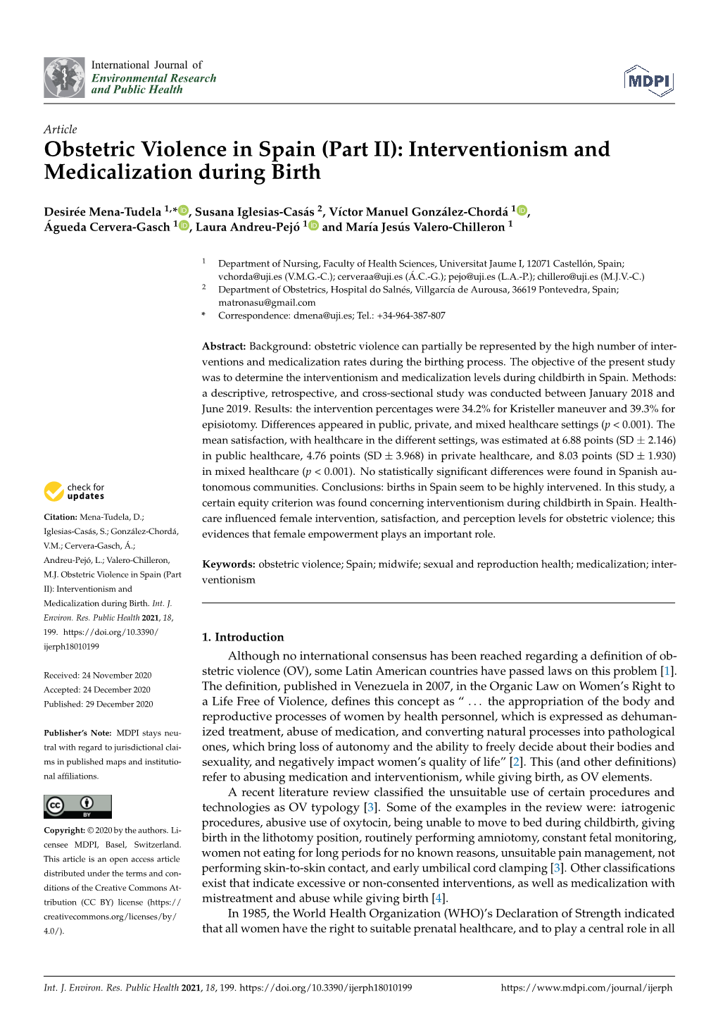 Obstetric Violence in Spain (Part II): Interventionism and Medicalization During Birth