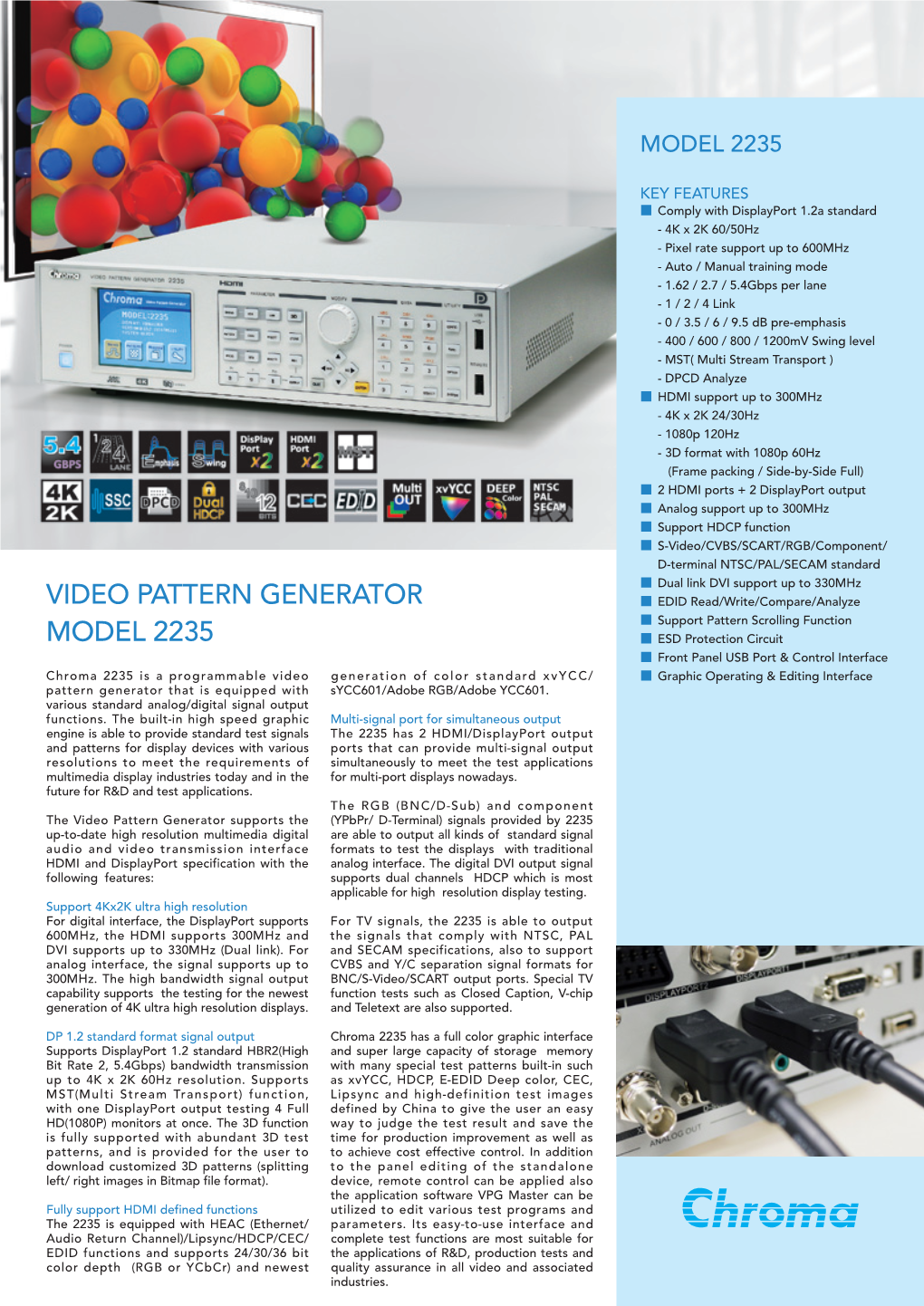 Video Pattern Generator Model 2235