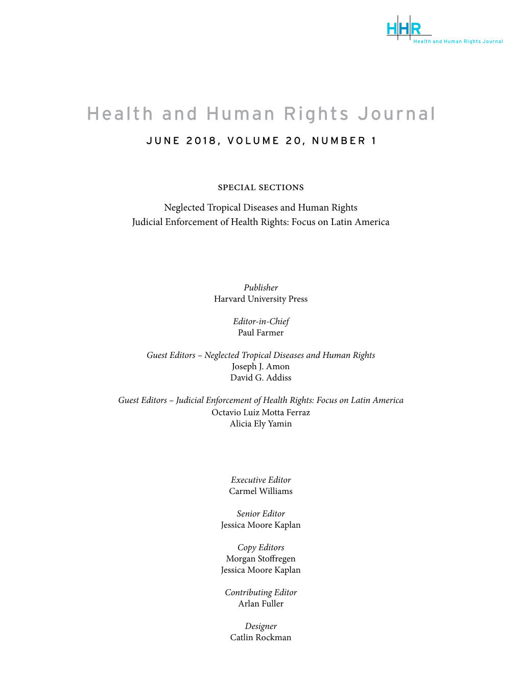 Health and Human Rights Journal