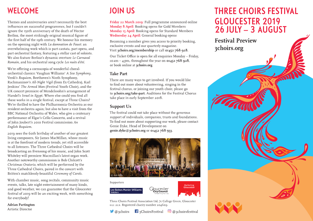 Three Choirs Festival Gloucester 2019 26 July