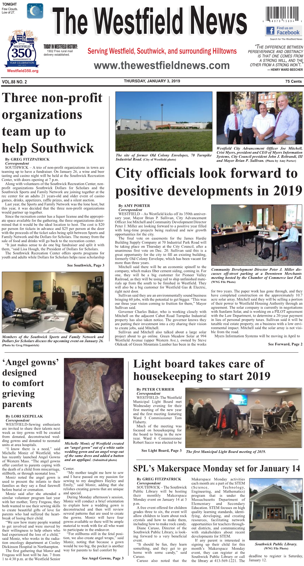 City Officials Look Forward to Positive Developments in 2019