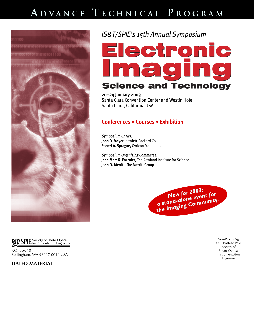 EI03 Advance Covers 1-4 2 9/30/02, 3:06 PM a DVANCE TECHNICAL PROGRAM