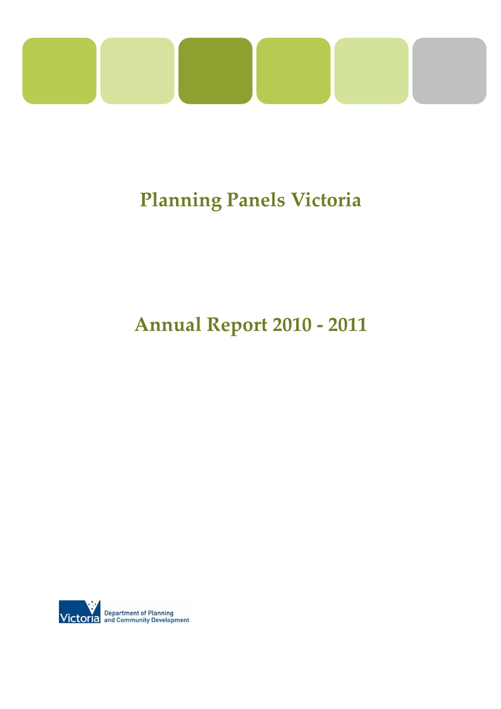 Planning Panels Victoria Annual Report 2010